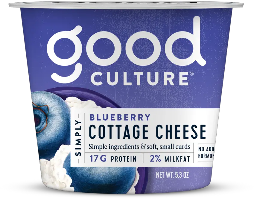 Good Culture Organic Cottage Cheese Low Sodium Snacks High Protein Cottage Cheese Png Product Png