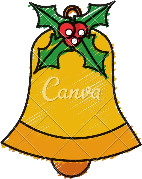 Bell With Holly Berries Christmas Related Icon Image Ghanta Png Holly Icon