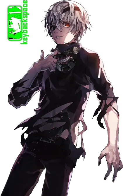 Transparent Download Chain Tokyo Ghoul Anime Character With Black And White Hair Png Tokyo Ghoul Transparent