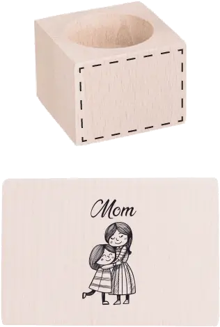 Custom Wooden Candle Holder For 1 Piece Candle Png Piece Of Wood Png