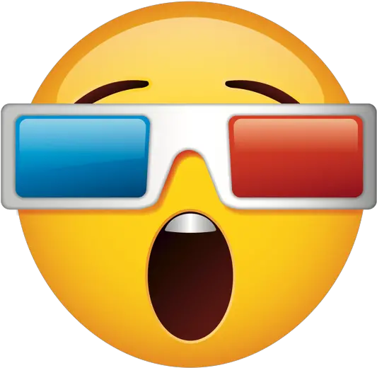 Emoji 3d Glasses Emoji Png Wow Emoji Png