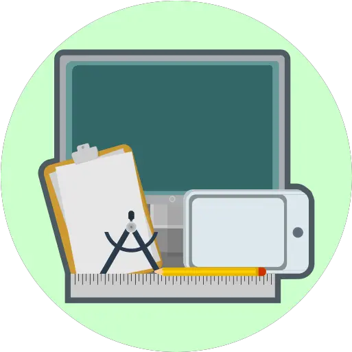 Computer Creative Drawing Pad Pen Ruler Technology Dibujo De La Tecnologia Png Tools Icon Google