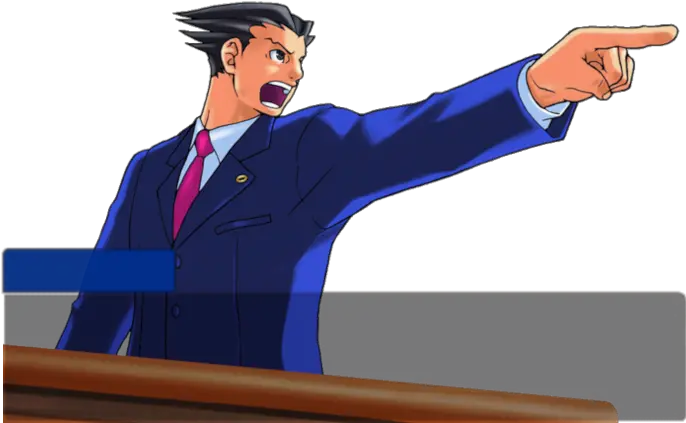 Ace Phoenix Wright Objection Animated Png Phoenix Wright Transparent