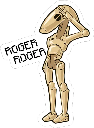 Star Wars Sticker Mania Star Wars Droids Roger Roger Png Battle Droid Icon