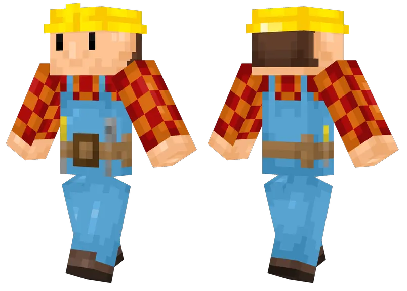 Minecraft Fnaf The Puppet Minecraft Bob The Builder Skin Png Bob The Builder Png