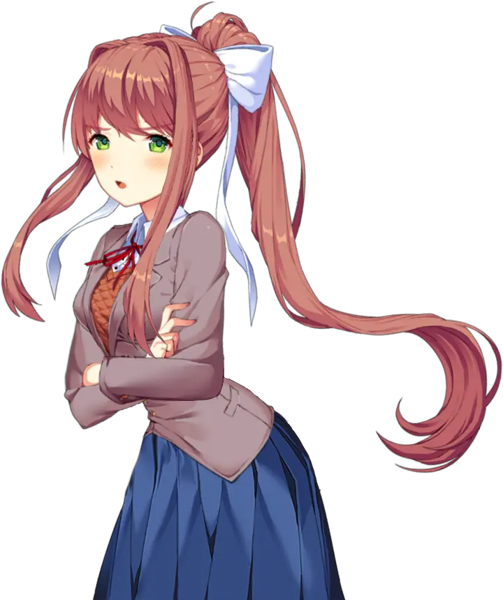 Monika Doki Literature Club Ddlc Monika Png Sayori Hanging Png