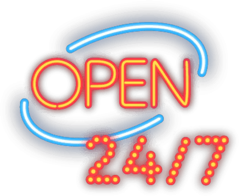 Car Locksmith 24 Hour Open Logo Png Neon Light Png