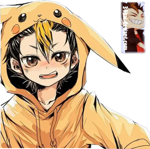 Haikyuu Anime Nishinoya Pikachu Png Haikyuu Transparent