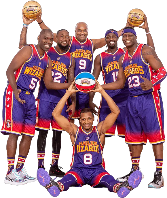 The 2019 20 Harlem Wizards Meet The Players Block Basketball Png Nba Players Png