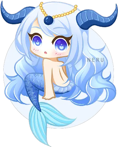Download Zodiac Drawing Capricorn Banner Free Stock Cute Chibi Capricorn Anime Girl Png Capricorn Png