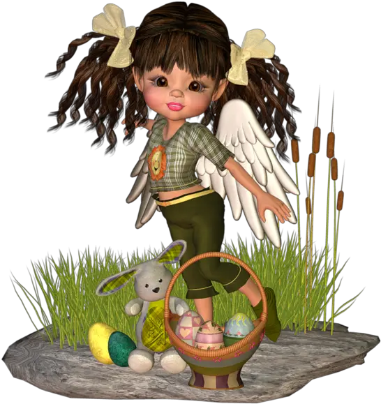 Easter Holiday Gift Figurine Grass For 784x800 Fairy Png Grass Transparent