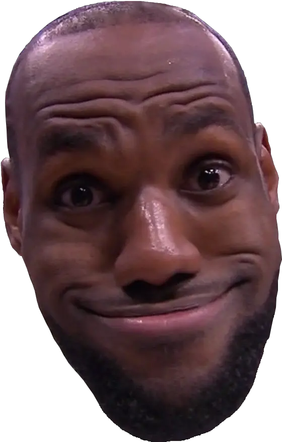 Lebron James Head Transparent Png Lebron Funny Face Png Lebron James Logo Png