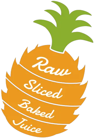 Pineapple Raw Sliced Baked Juice Flat Transparent Png Illustration Pineapple Logo