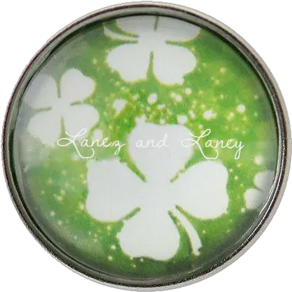 Download Shamrock Glass Dome Lg Snap Fourleaf Clover Png Circle Four Leaf Clover Transparent Background