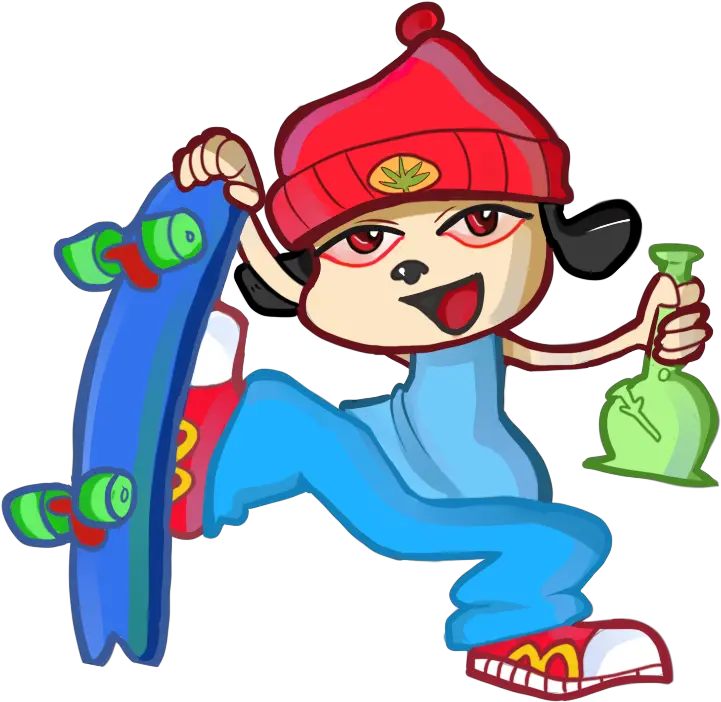 Rapper Being A Weed King Coolio Parappa The Rapper Weed Png Parappa The Rapper Png