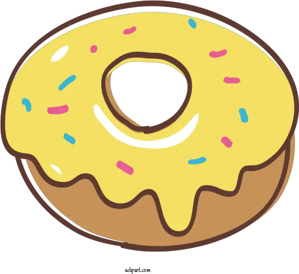 Doughnut Yellow Baked Goods For Donut Cider Doughnut Png Donut Clipart Png