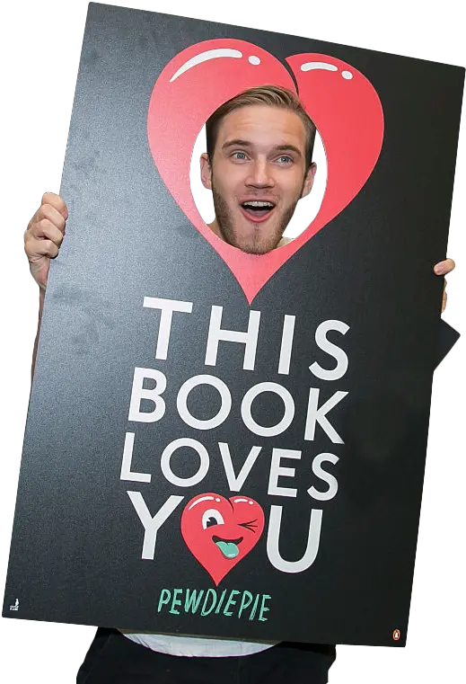 Pewdiepie Holding Sign Png Image Pewdiepie Holding Sign Pewdiepie Transparent