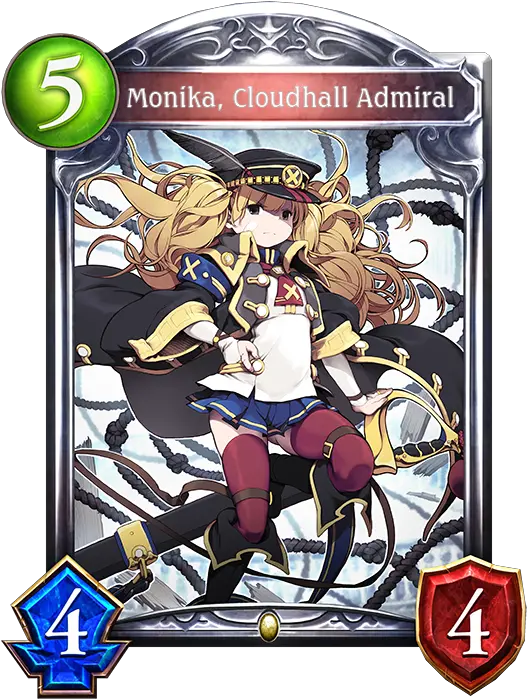 Card Monika Cloudhall Admiral Shadowverse Olivia Png Monika Transparent