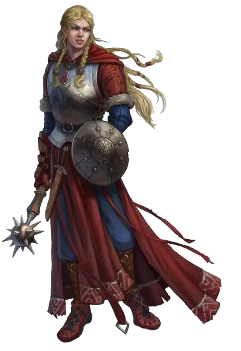 Fantasy Women Warrior Png Image Dnd Female Cleric Warrior Transparent Background