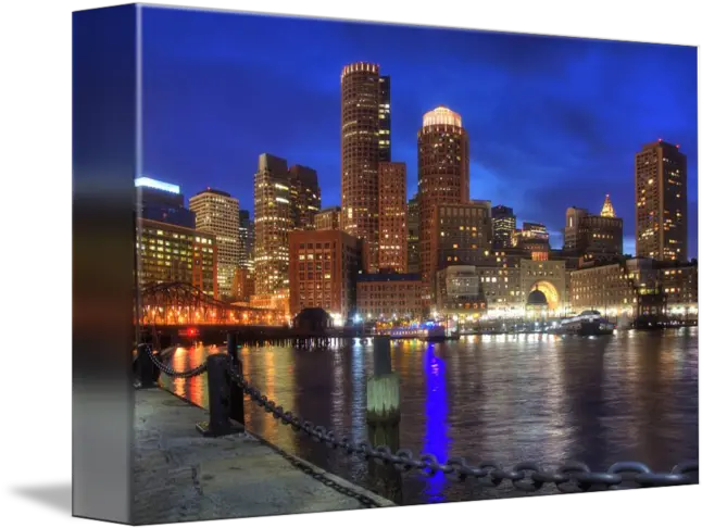 Boston Harbor Fan Pier Park Png Boston Skyline Png