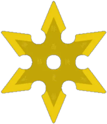 Gold Ninja Star Png