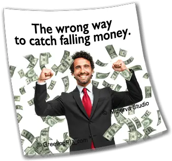 Humorous Stickies Greetingpixcom Wealthy Person Png Falling Money Transparent