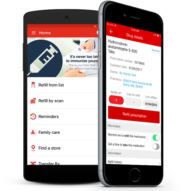 Weis Rx Pharmacy Prescriptions Made Easyprescriptions Easy Mobile App Medication Refill Requst Png Weis Markets Logo