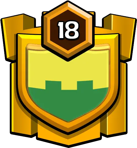 Savage Seven 8plg0ply Clash Leaders Coc Lvl 18 Clan Badge Transparent Png Clash Icon