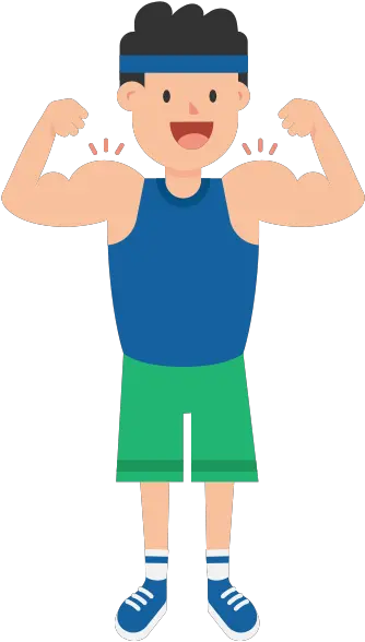 Fileman Showing Off Or Flexing Muscles Cartoonsvg Cartoon Muscle Man Png Muscle Man Png