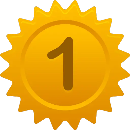 Custom Icon Design Number 1 With Circle Png Number One Png