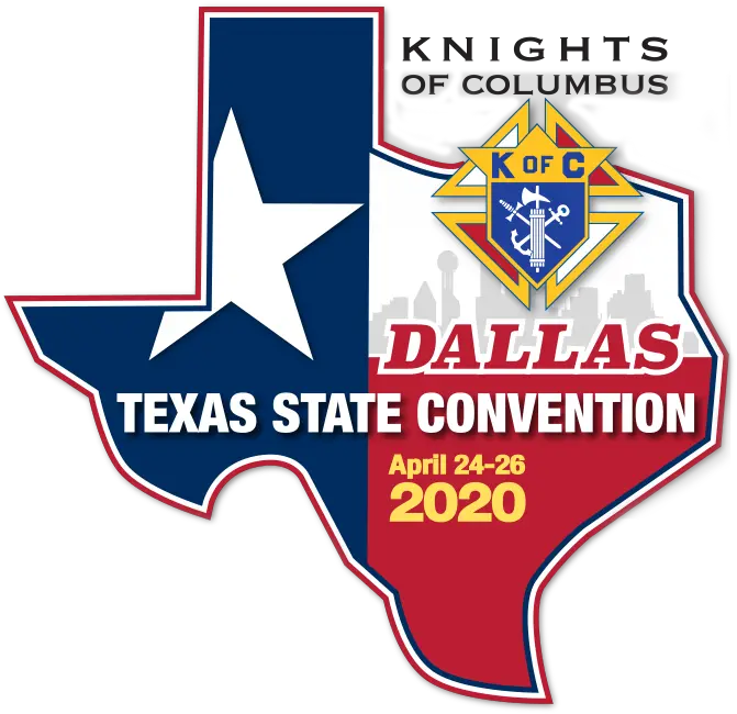 Texas State Convention Of The Knights Columbus 2020 Knights Of Columbus Emblem Png Texas State Png