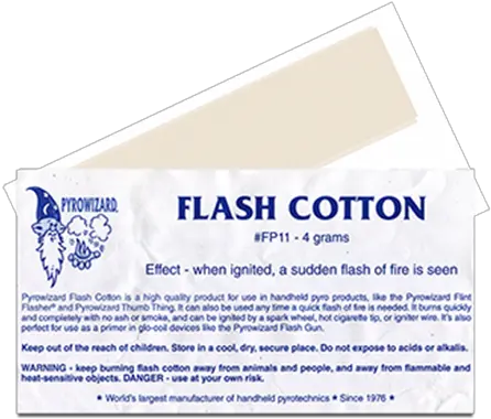 Theatre Effects Pyrowizard Flash Cotton 4 Grams Document Png Flash Effect Png