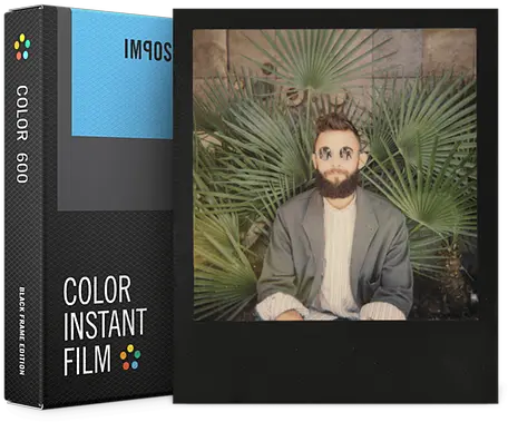 Color Film For 600 Black Frame 600 Film Png Film Frame Png