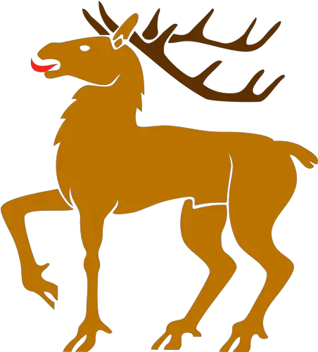 Stag Symbol Public Domain Vectors Heraldic Stag Logo Png Deer Antler Icon