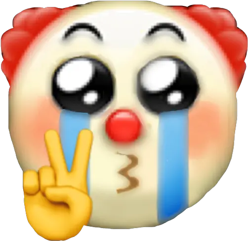 Clown Clowncheck Emoji Sticker By Disney Art Crying Clown Emoji Meme Png Clown Emoji Transparent