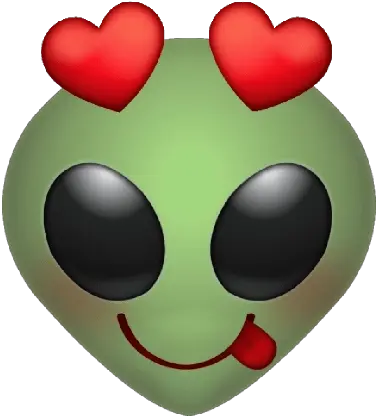 Heart Anger Emoji Png Transparent Mart Alien Emoji With Hearts Broken Heart Emoji Png
