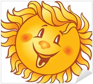 Cartoon Smiling Sun Sticker Pixers 15 Png Smiling Sun Png