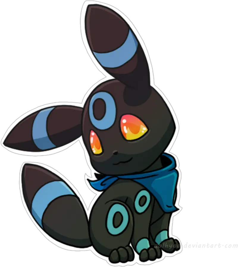 Chibi Shiny Umbreon Png Image Cute Shiny Umbreon Pixel Art Umbreon Png