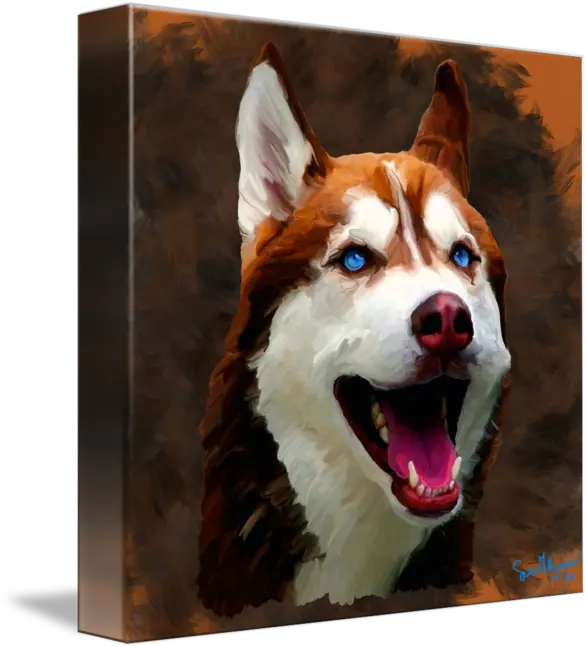 Brown Husky Dog By Sue Molyneaux Husky Dog Puppy Brown Png Husky Transparent Background