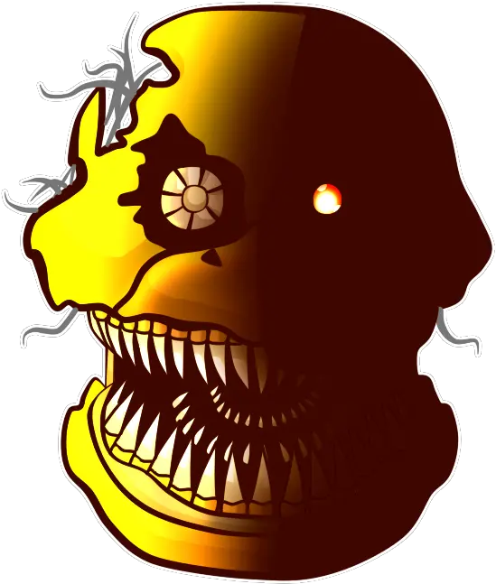 Download Hd Nightmare Chica Icon Five Mascara De Fnaf 4 Png Chica Icon