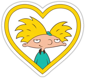 Arnold My Love Stickers By Amy Grace Redbubble Easy Hey Arnold Drawings Png Hey Arnold Png