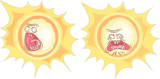 Rick And Morty Screaming Sun Cursor U2013 Custom Browser Rick And Morty Screaming Sun Png Rick And Morty Portal Png