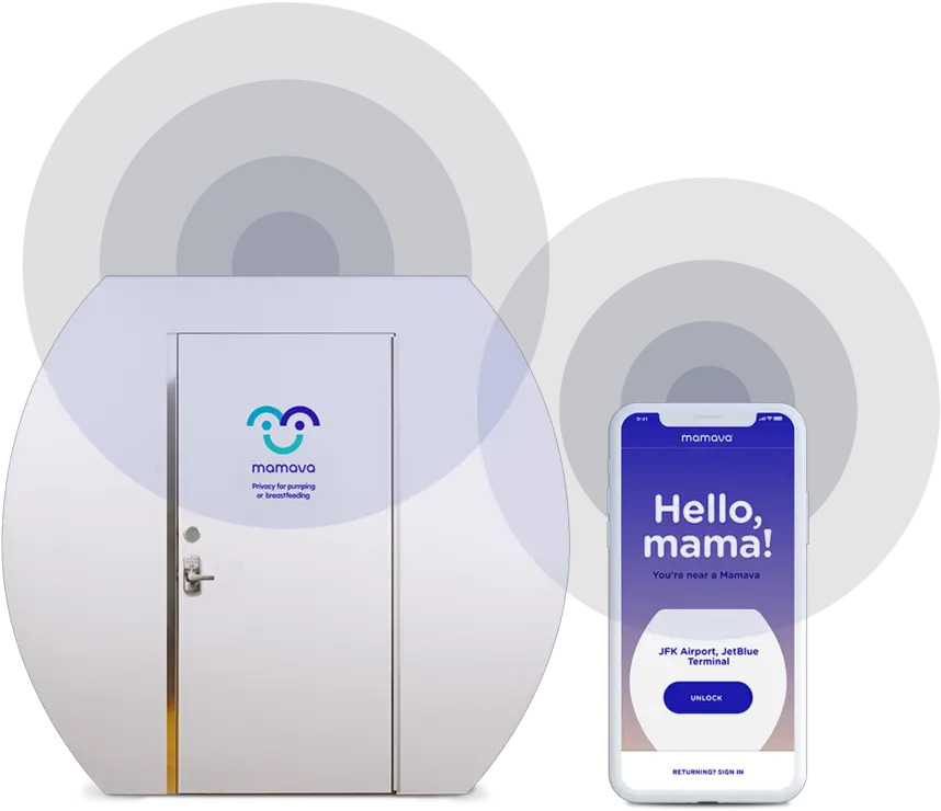 Smart Access U2014 Locate Unlock And Customize Mamava Pods Carton Png Lighter Png