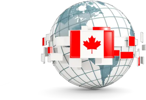 Globe With Line Of Flags Canada Immigration Png Canada Png