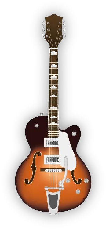 Classical Guitar Vector Acoustic Gretsch Electromatic 5420 Orange Png Guitar Vector Png