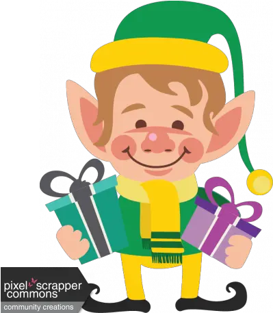 Elfie Xmas The Elf Graphic By Tina Shaw Pixel Cartoon Png Elf Transparent