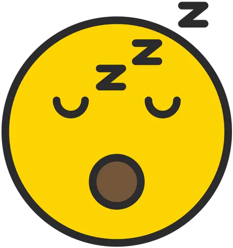 Sleeping Face Emoji Icon Of Colored Outline Style Circle Png Sleeping Emoji Png