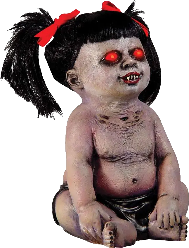 Demon Baby Large Creepy Prop Zombie Baby Halloween Prop Png Creepy Eyes Transparent