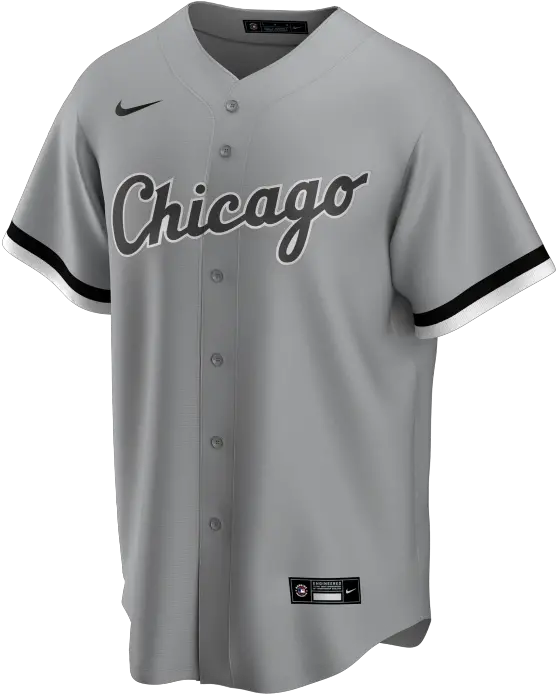 Chicago White Sox Mlb Nike Official Replica Road Jerseyteam Base Grey Blue Jays Nike Jersey Png Chicago White Sox Logo Png