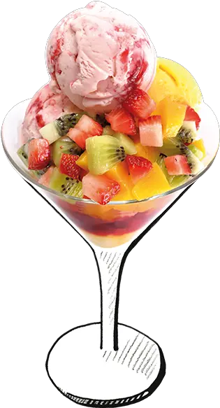 Fruit Salad With Ice Cream Png 3 Passion Flower Menu Fruit Salad Png